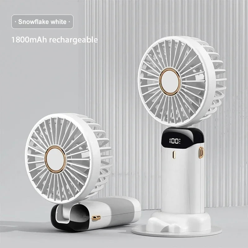 Portable Neck Fan with Phone Stand