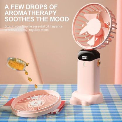 Portable Neck Fan with Phone Stand