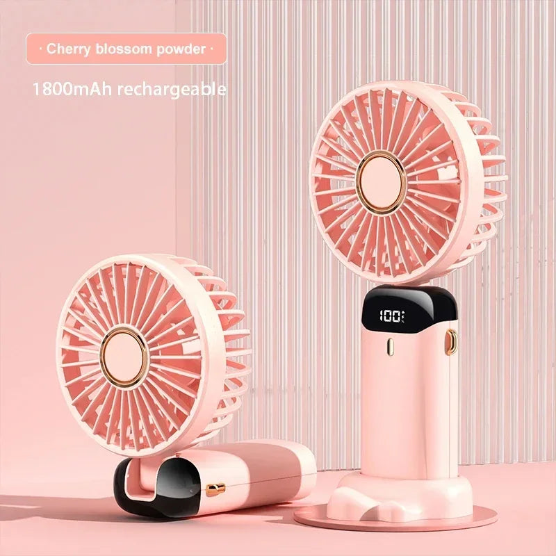 Portable Neck Fan with Phone Stand