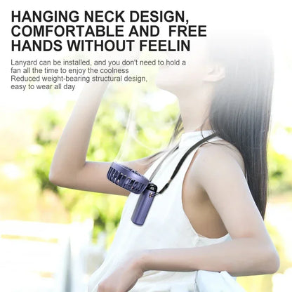 Portable Neck Fan with Phone Stand